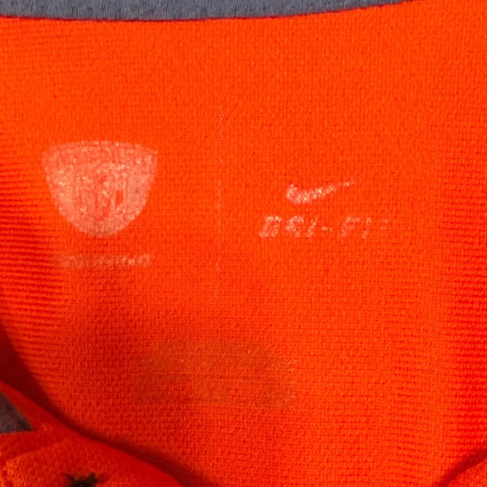 Nike Dri-FIT Cleveland Browns NFL Polo Shirt Mens XL Orange Brown Short Sleeve